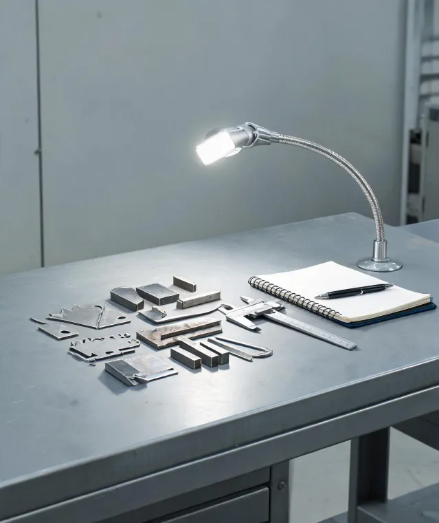 Laser application testing bench